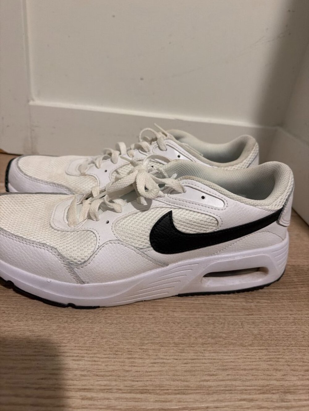 Nike Air Max SC Mens White Black Running Shoes Sneakers Size 10.5